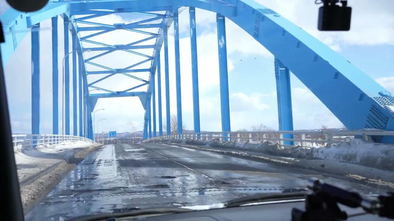 【車載動画】２０２６年２月　北海道恵庭市〜道の駅マオイの丘公園　道道４５号線→国道３３７号線