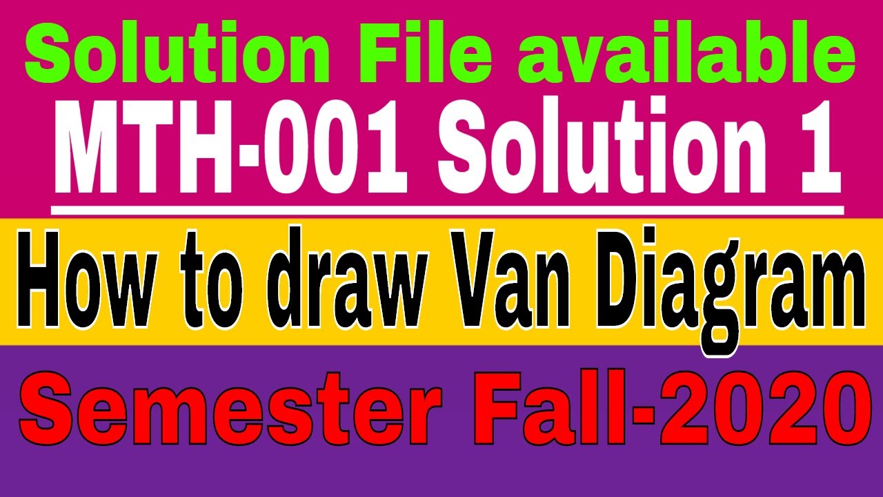 MTH 001 Assignment 1 | idea solution | semester Fall 2020 \ by Zaheer Ul Islam Shahin