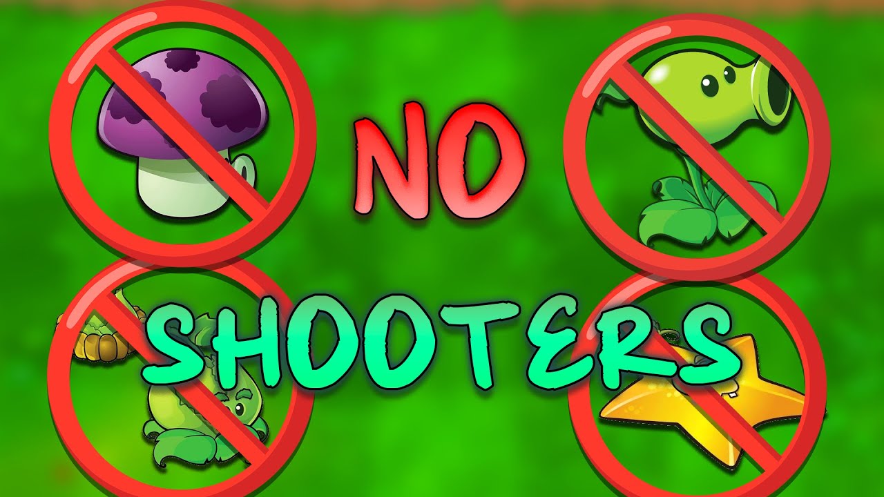 Can You Beat Plants Vs Zombies Without SHOOTERS?