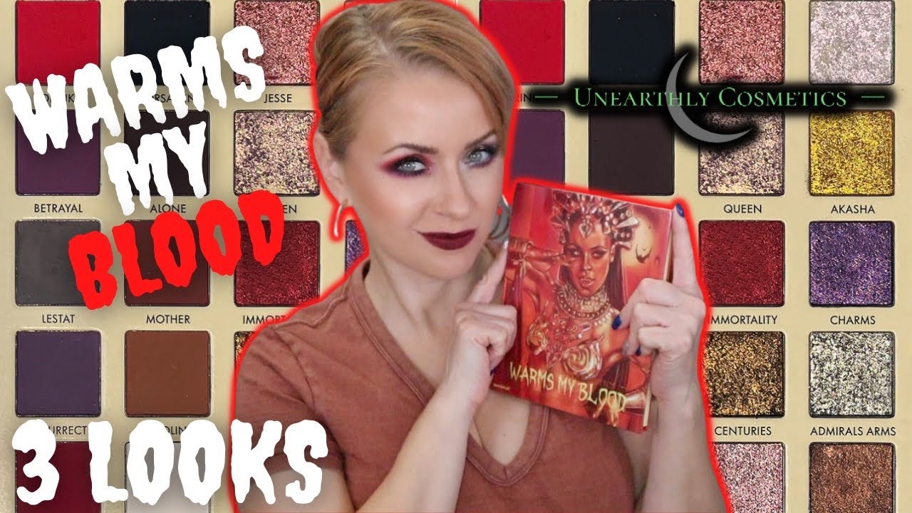 Unearthly Cosmetics WARMS MY BLOOD Palette Review + 3 LOOKS | Steff's Beauty Stash