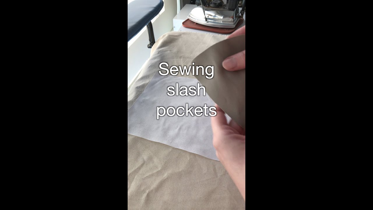 Sewing slash pockets