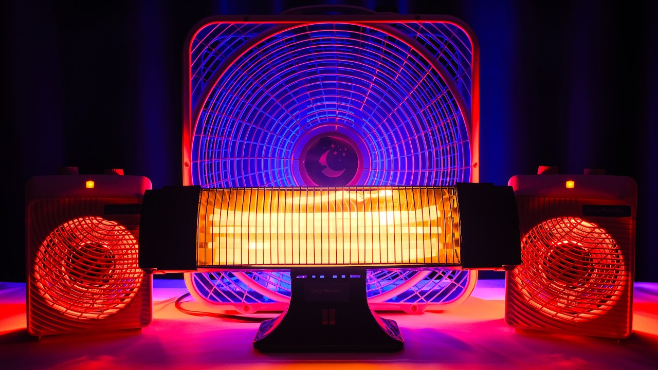 😴 3 Deep Heater Sounds and Deep Box Fan Noise to Sleep in Minutes