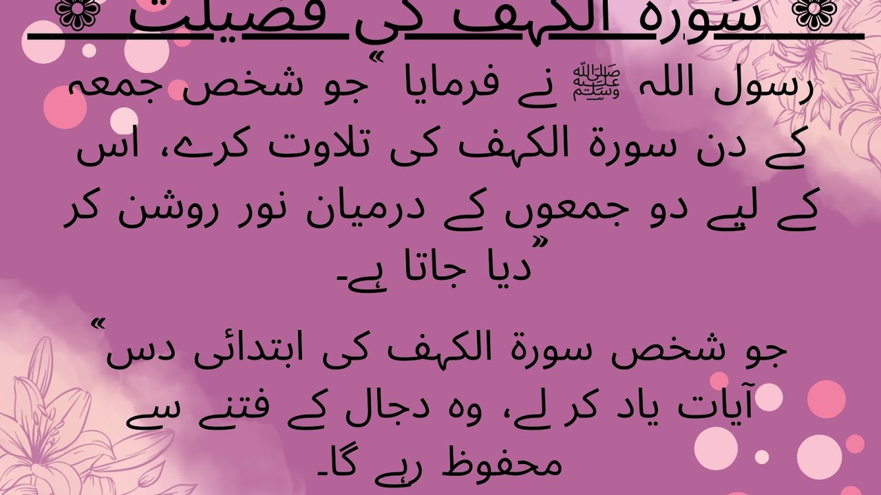 ❤️ سورۃ الکہف کی پہلی 10 آیات - ایک عظیم راز| ایمان کی ڈھال | اور نور کا سفر ❤️