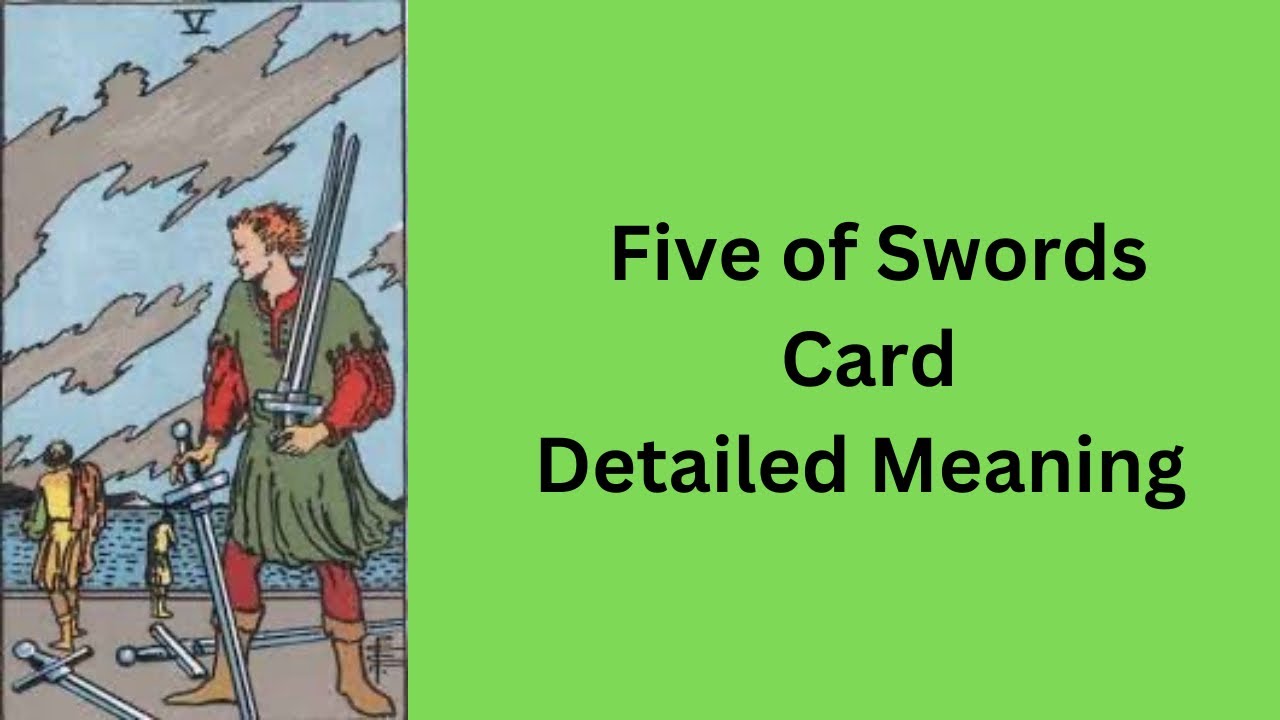 Five of Swords — Tarot Card Meaning  || Minor Arcana || Learn Tarot With Nidhi