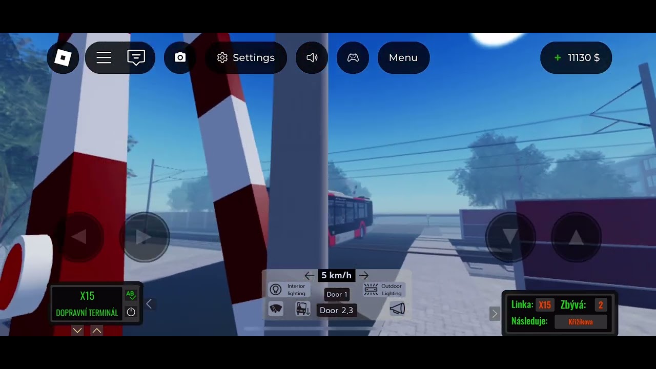 Linka X15 v Czech bus simulátor z novým autobusem MAN