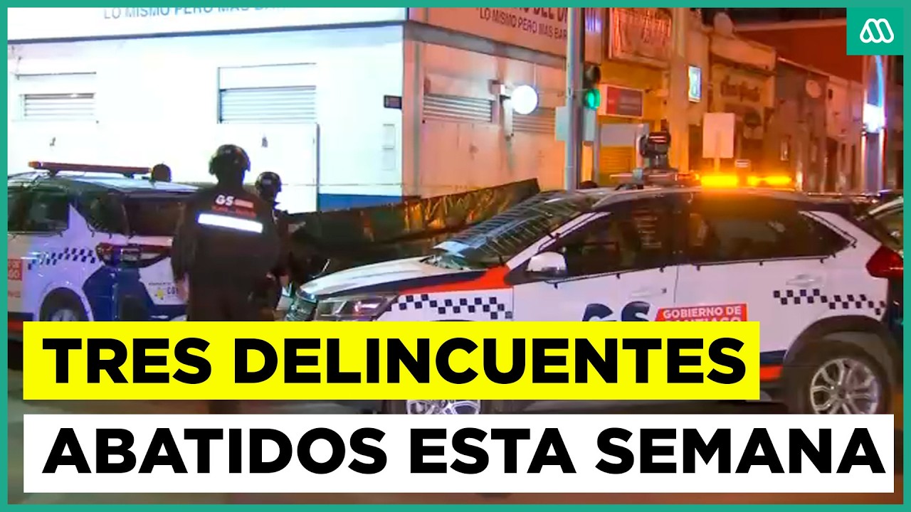 Delincuentes abatidos por la polic&iacute;a: Tres durante esta semana