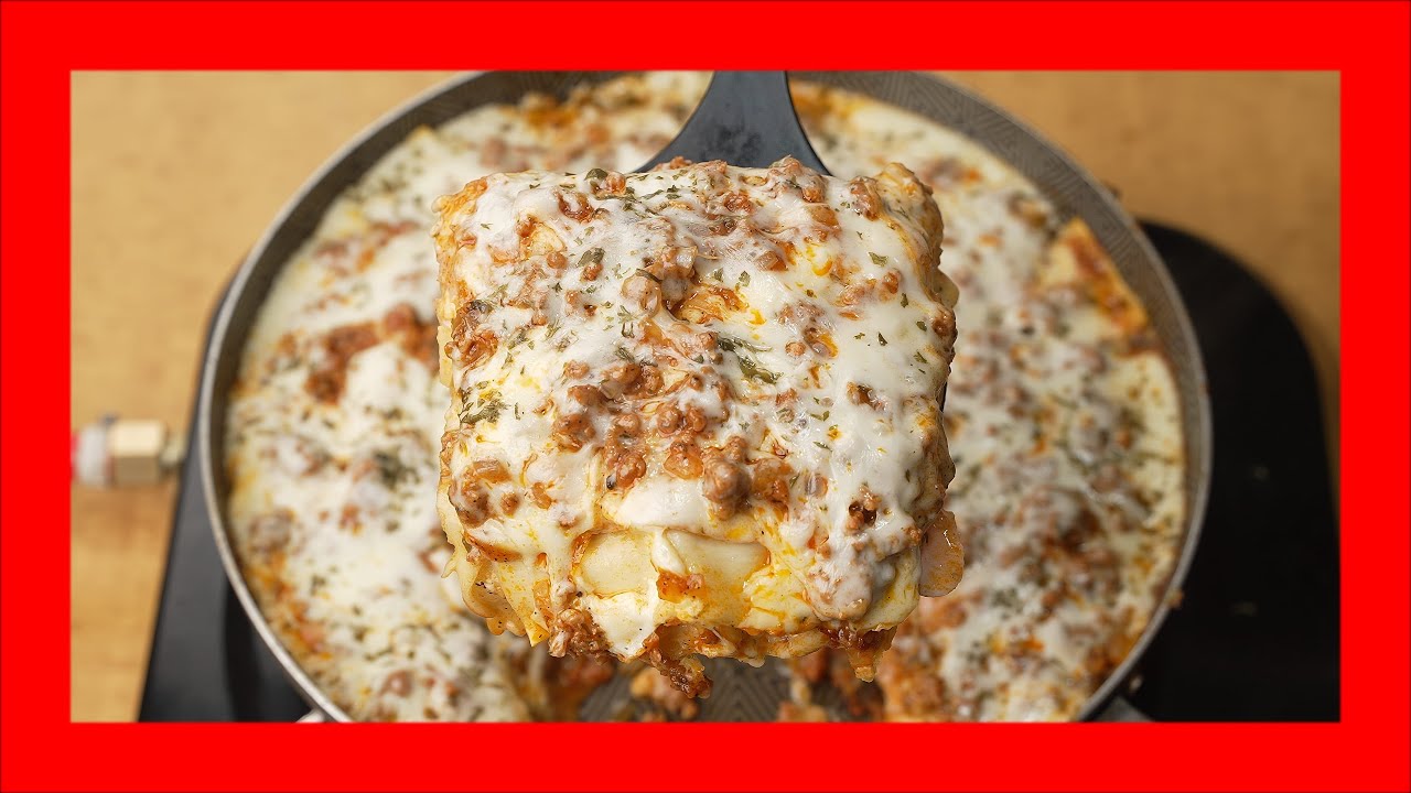 Лазанья на сковороде без духовки! Супер быстро, просто и вкусно.