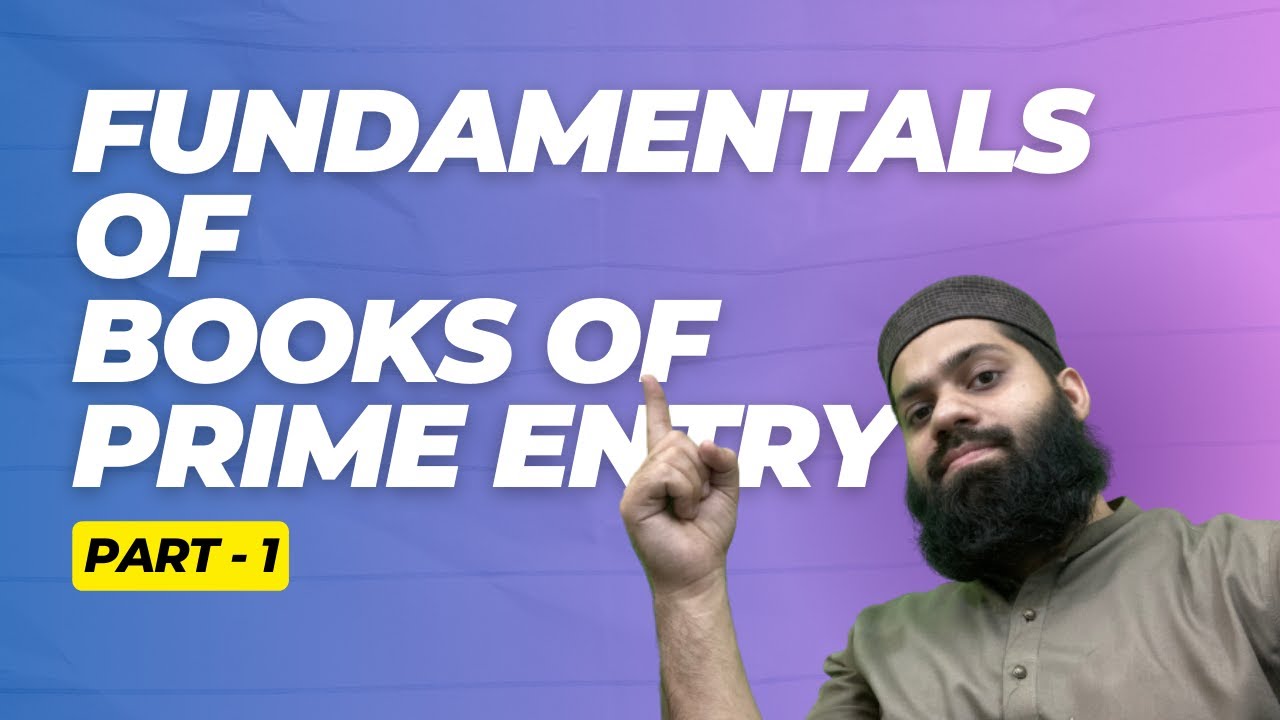 Part 1 Fundamentals of Books of Prime Entry | PRC 4 Lecture 44 | Sir Daniyal Zahid