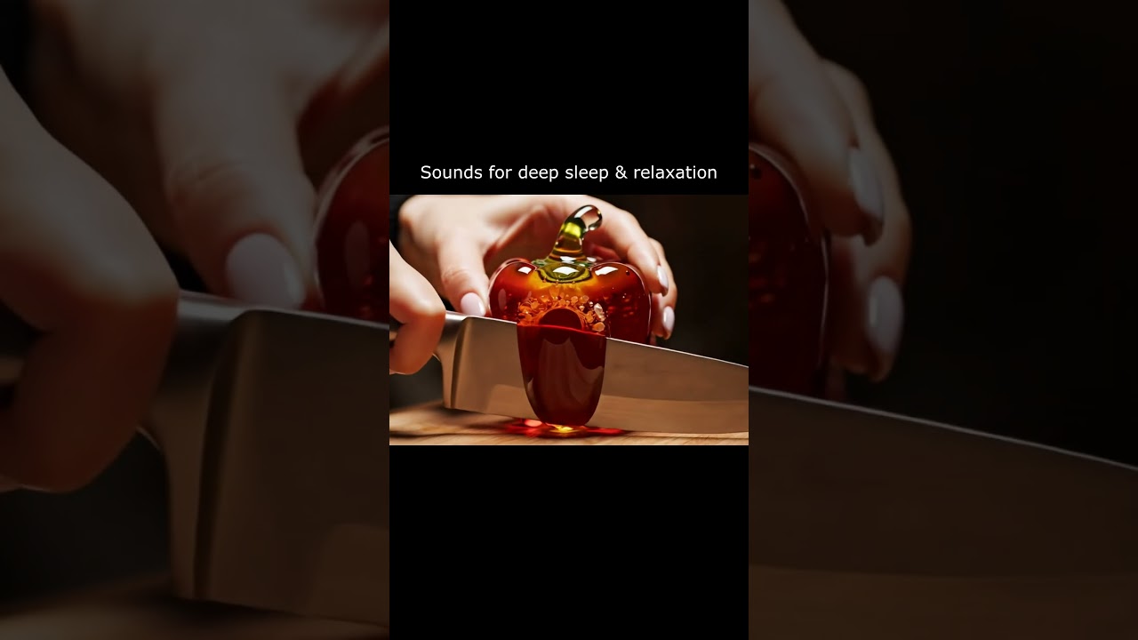 Glass Vegetables Cutting &ndash; Visual ASMR Part 3 #asmr #ai #fruit #cuttingasmr #fyp #glass #relaxing