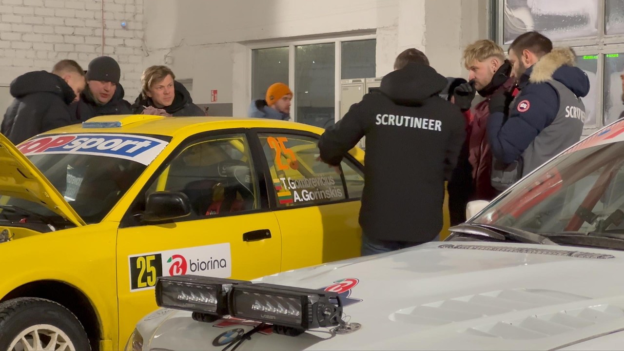 Biorina Winter Rally Rokiškis 2026 techninė komisija