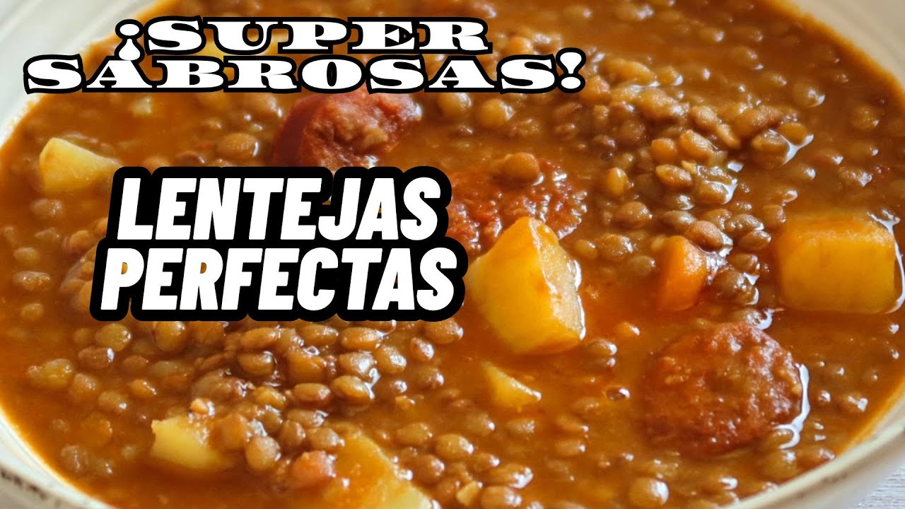 💥LENTEJAS CON CHORIZO ESTILO CASERO I SÚPER SABROSAS 😃
