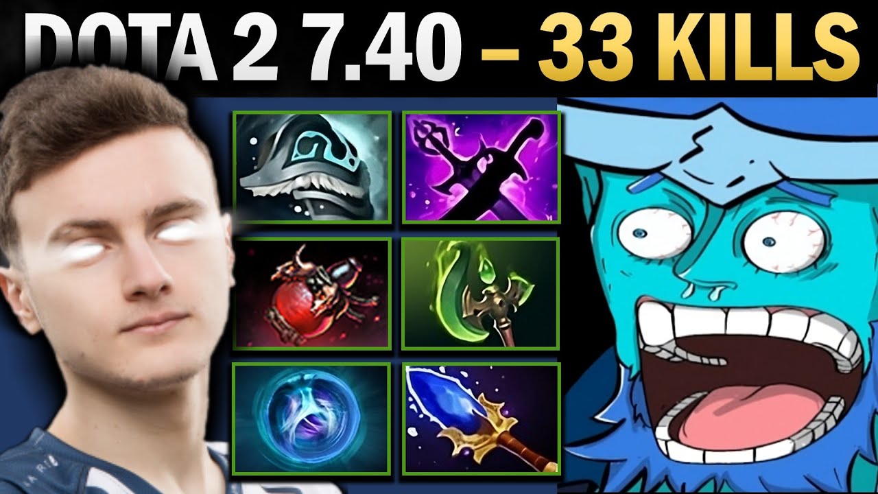 Storm Spirit Pro Mid с 33 убийствами и Парасмой - Dota 7.41