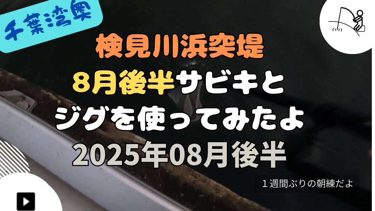 8月お盆明け サビキとジグで狙ってみた！ -検見川浜突堤- 【2025年08月後半】