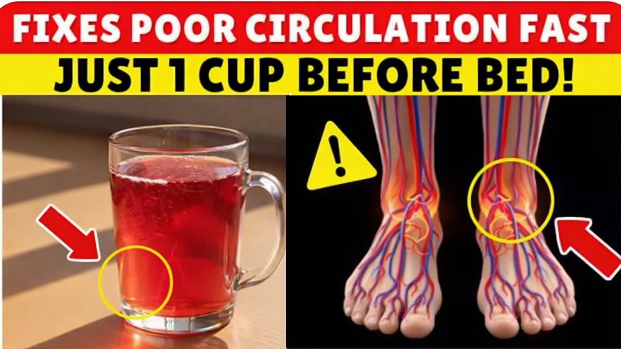 Over 60? Drink THIS to Increase Blood Flow in Legs Fast | Senior Health Tips