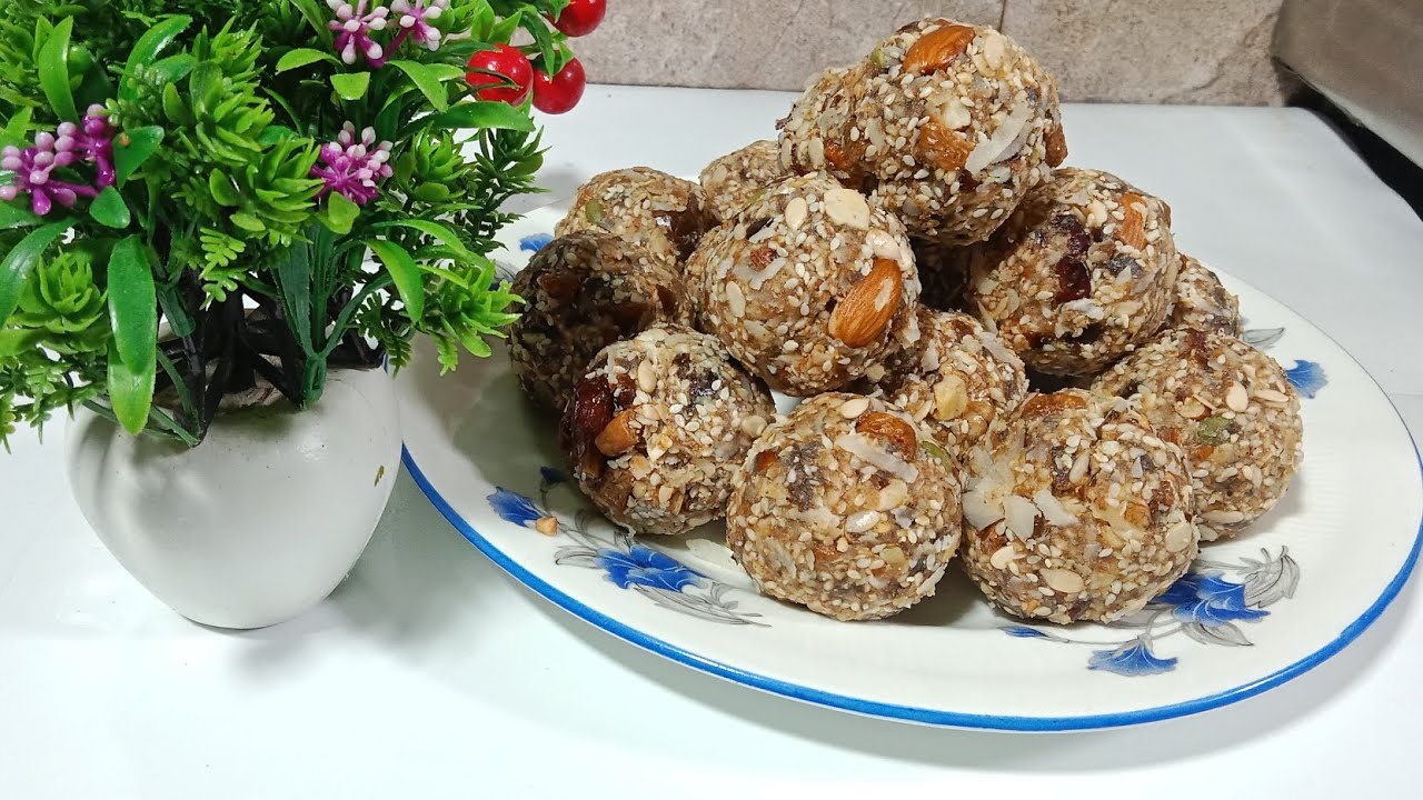. “सर्दियों के लिए हेल्दी खजूर के लड्डू | बिना चीनी की मिठाई”| Dry Fruits Laddu 