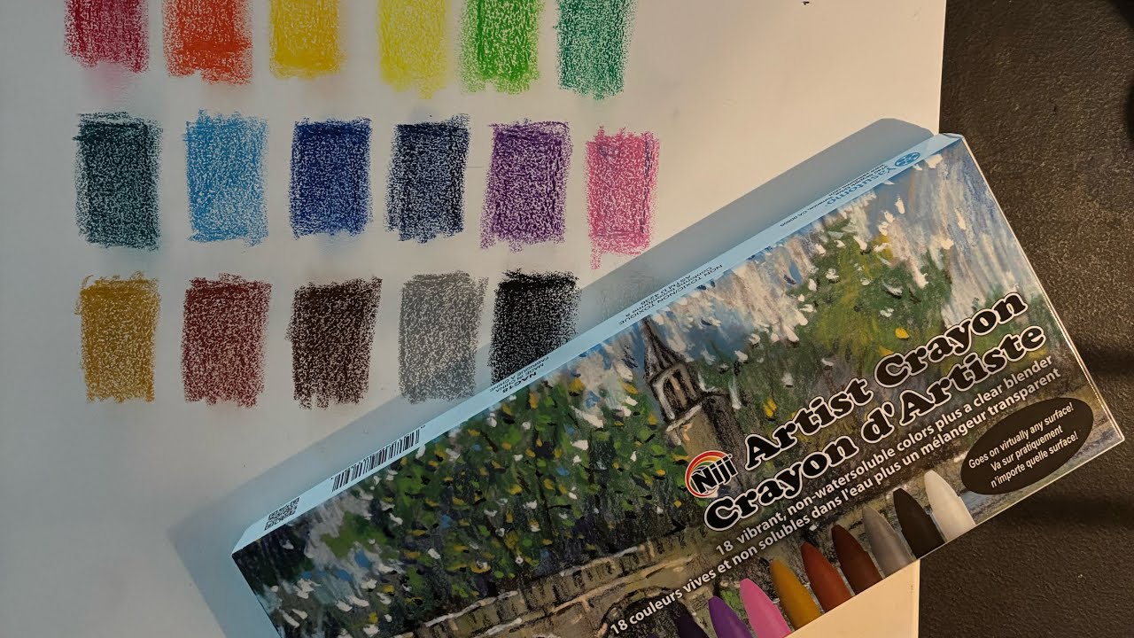 ✨ SWATCH 🖍️ have you ever heard of these before?? ￼Yasutomo NIJI Artist Crayons! 💖￼