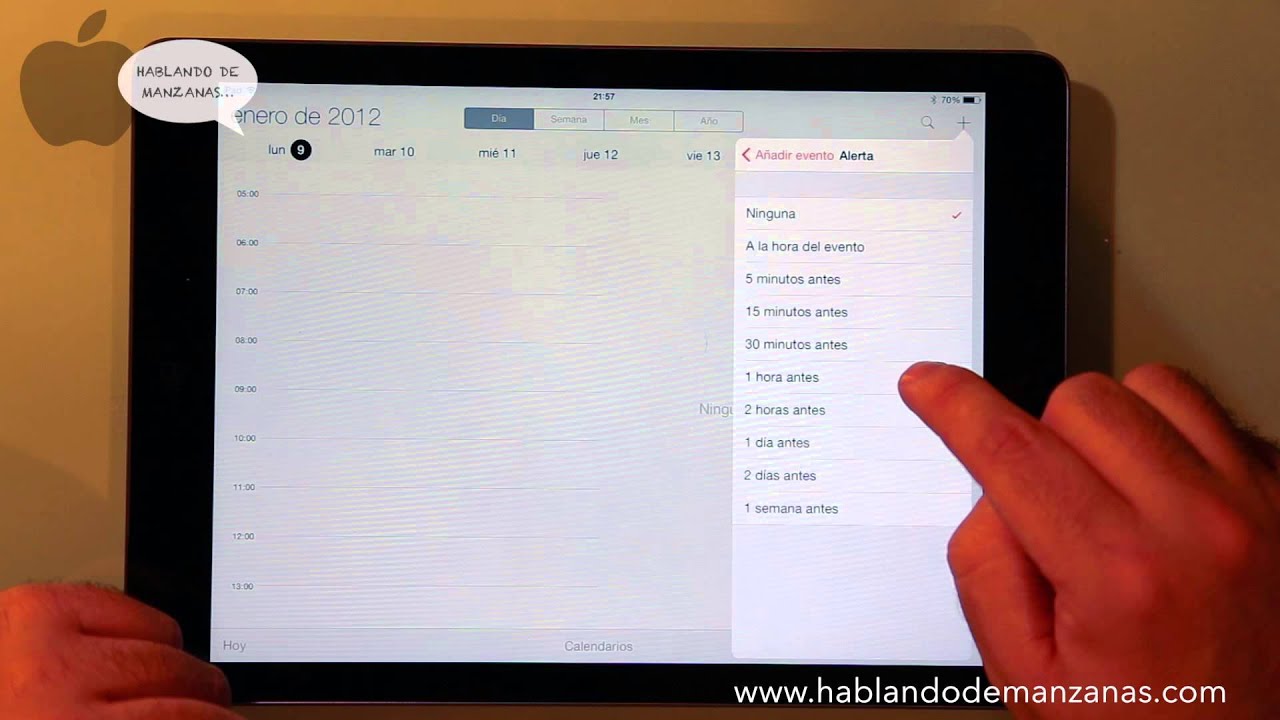 Aprende a usar el calendario del Iphone o Ipad