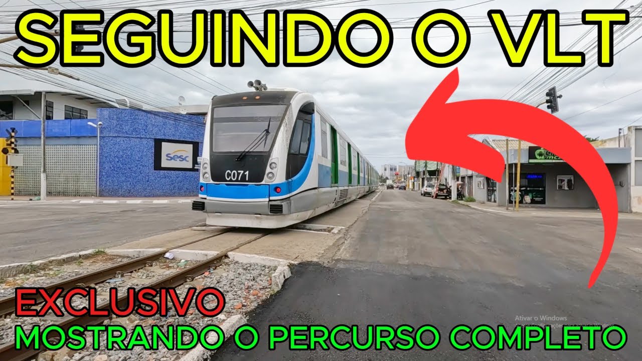 SEGUINDO O VLT | MOSTRANDO O PERCURSO COMPLETO | TODAS AS ESTAÇÕES DO VLT | Maceió - AL | 4K UHD