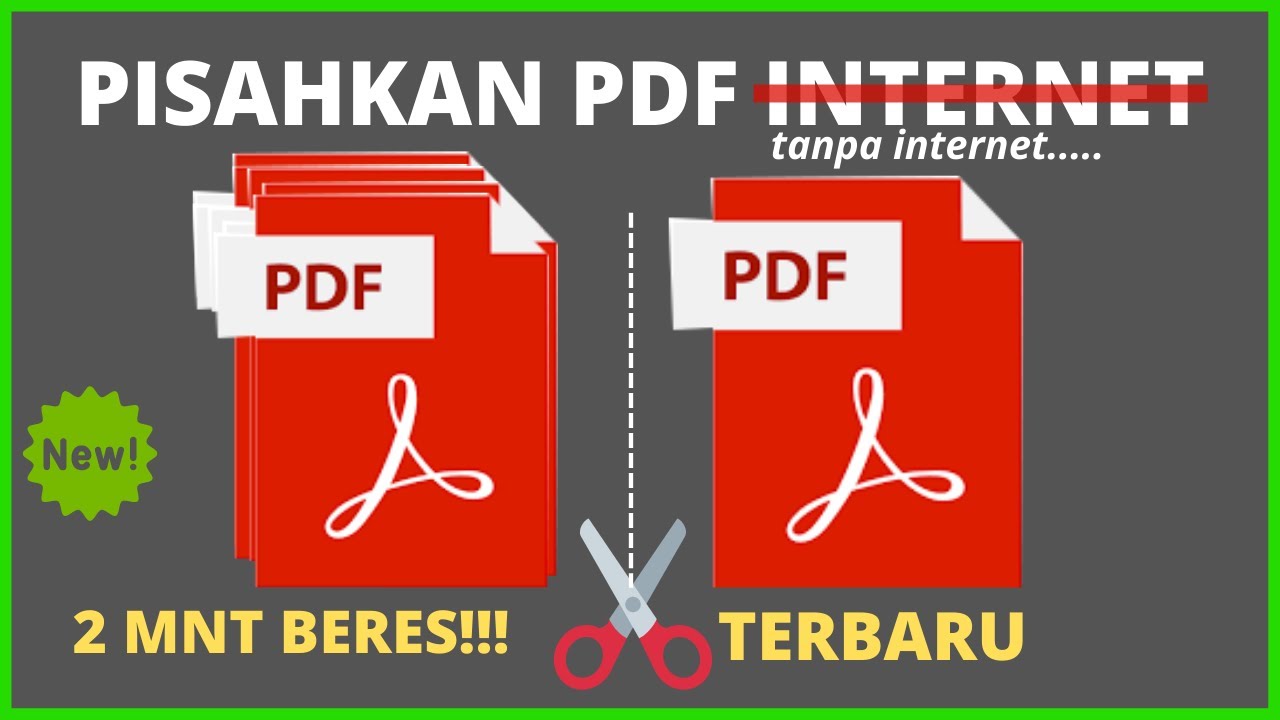 cara memisahkan file pdf per halaman tanpa internet termudah