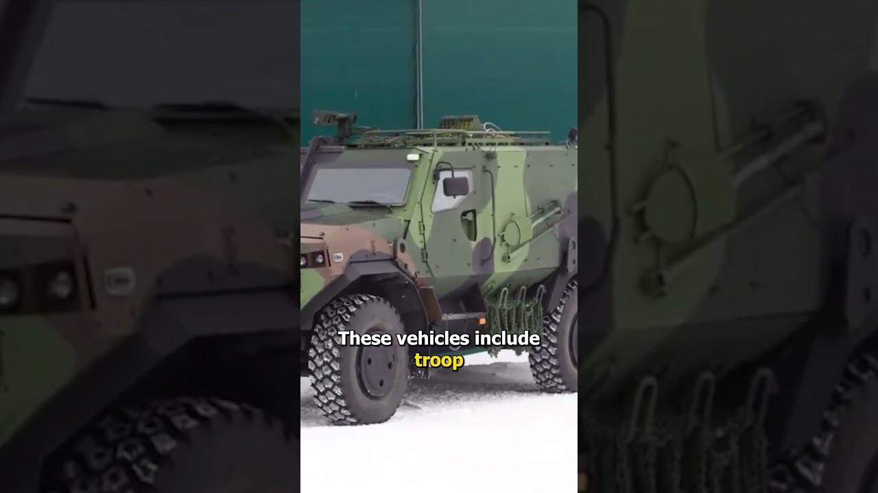 Sweden gets first batch of 260 Sisu GTP armored vehicles