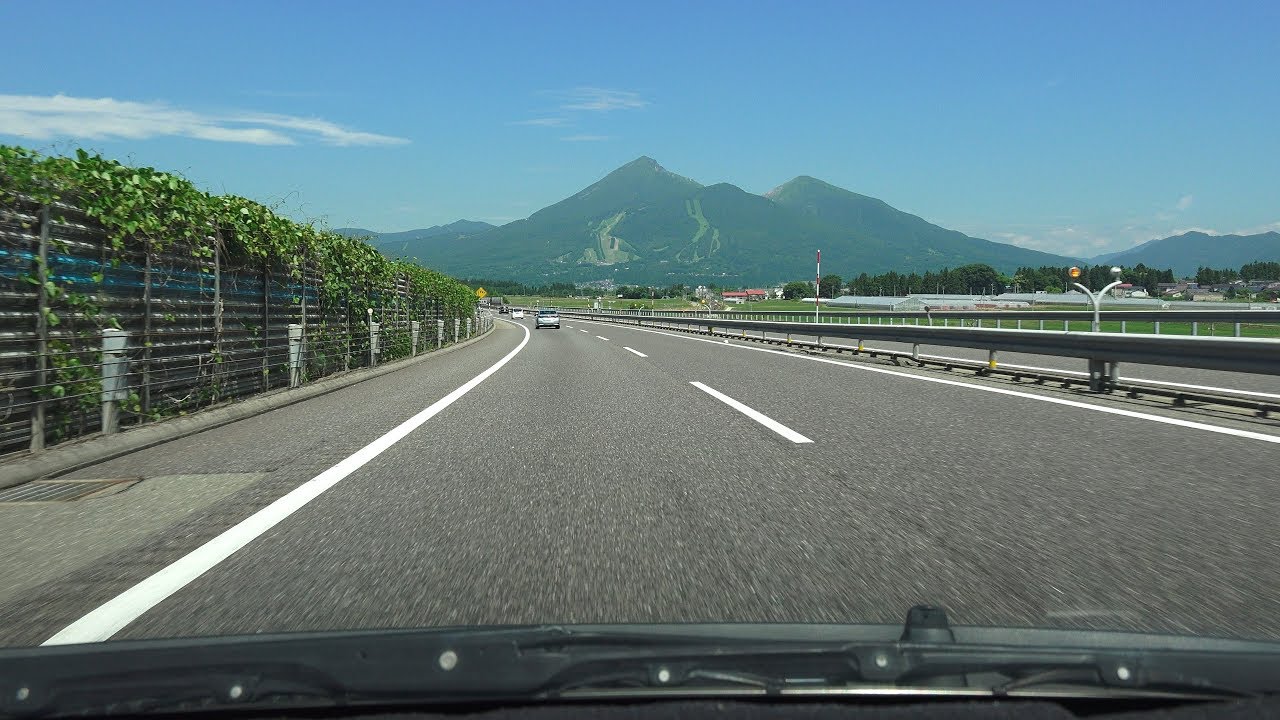 4K　E49磐越自動車道・西行き　等速　郡山JCT→会津若松IC