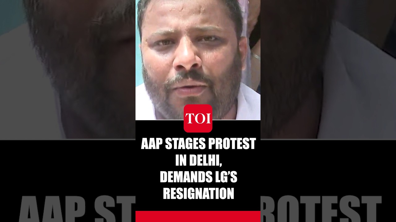 AAP Demands LG's Resignation Over Mother and Son's Death Due to Civic Apathy In Delhi | Watch