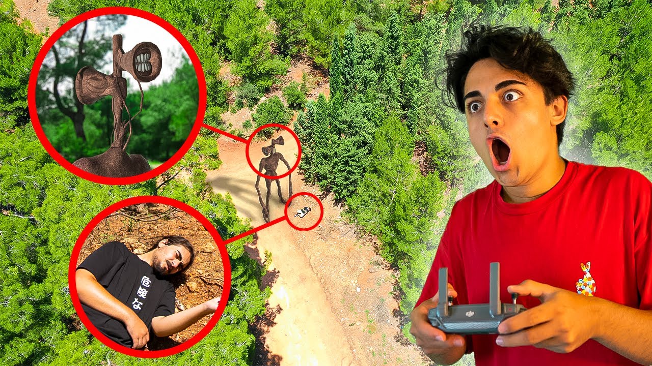 SİREN HEAD 'I DRONE İLE YAKALADIM HÜSEYİNİ KURTARDIM !! (Başımız Belada)