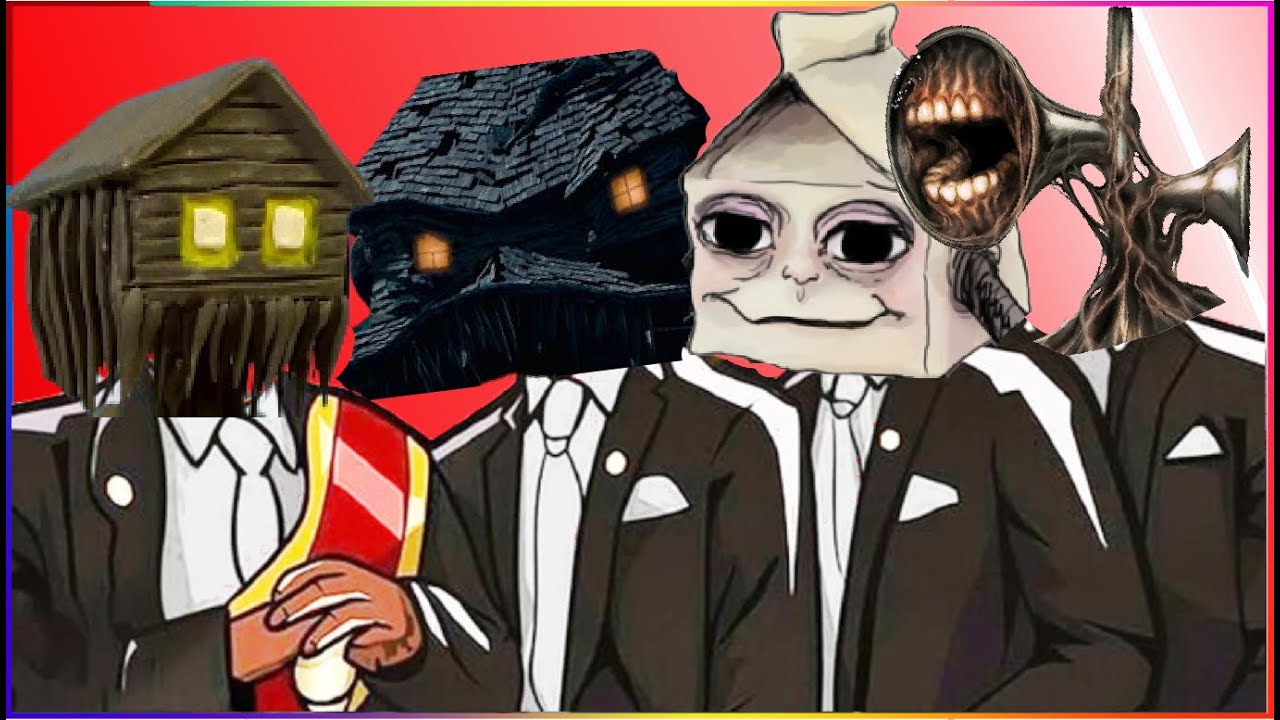 HOUSE HEAD & MONSTER HOUSE & MILKWALKER AMBASSADOR & SIREN HEAD - Coffin Dance X Baby Shark COVER