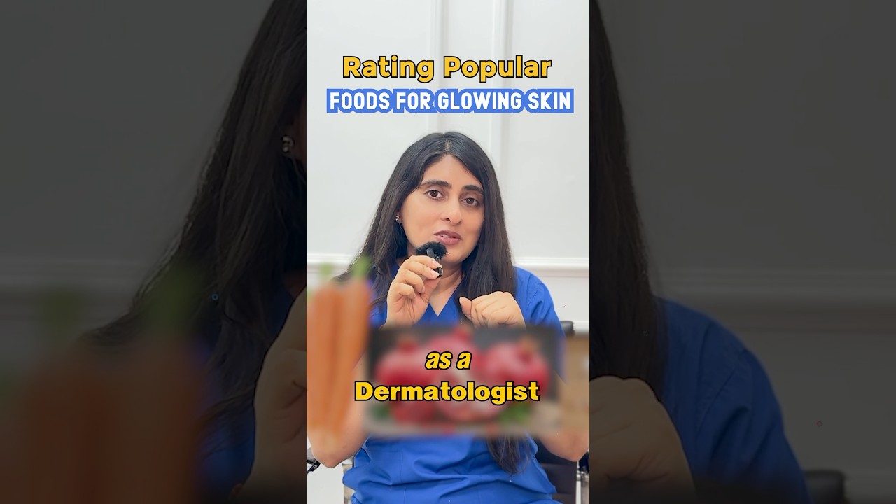 Rating Food for Glowing Skin! #dermatologisttips #skincare
