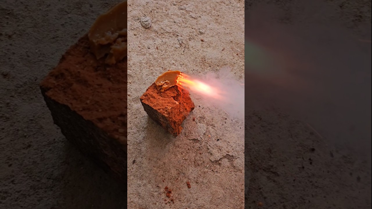 Rocket fuel burn testing | sugar+ KNO3 Motor testing #rocket #engineering #experiment