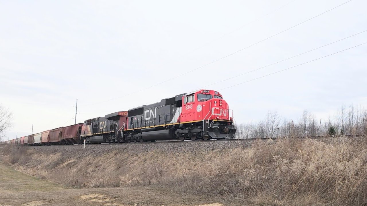 Canadian National  -  Eastbound Freight Train with DPU    3 Mar 26