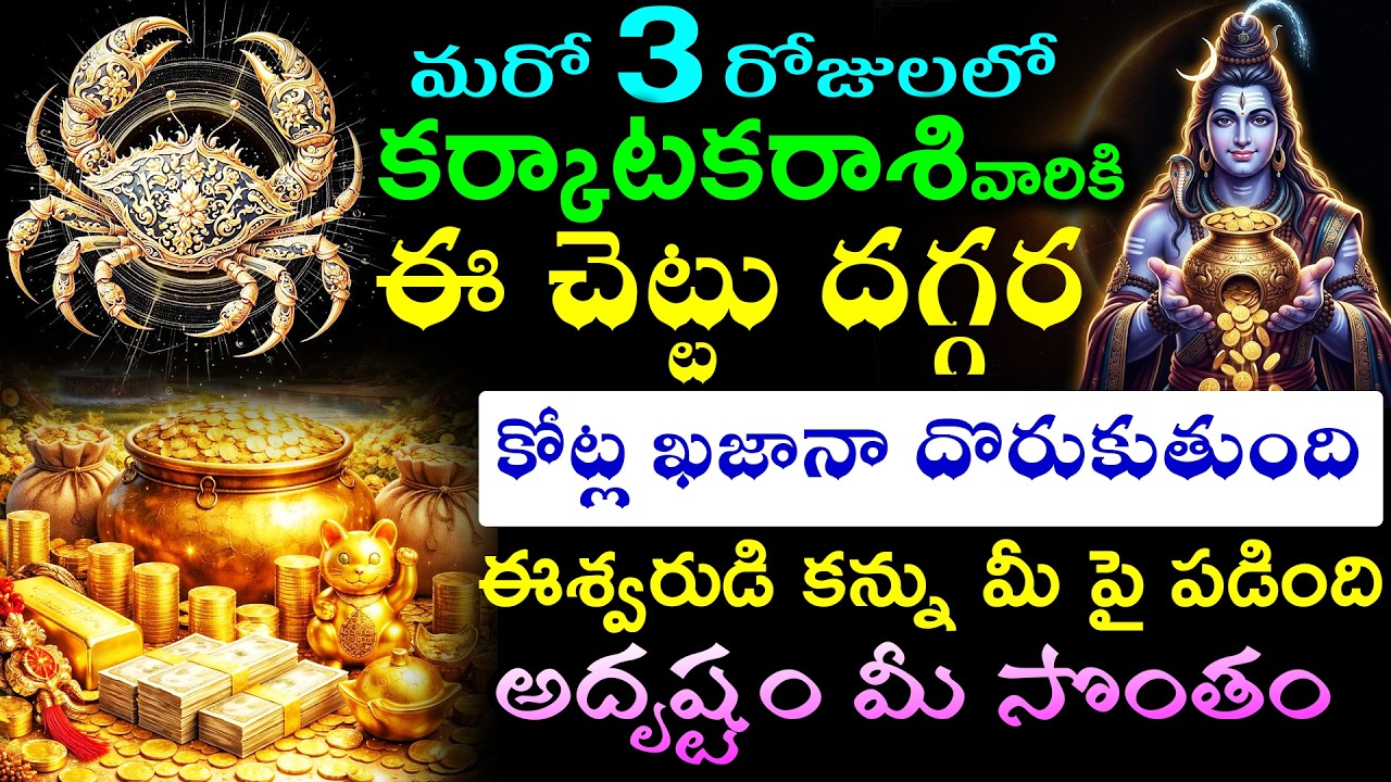 మరో మూడు రోజులలో కర్కాటక రాశి వారికి ఈ చెట్టు దగ్గర కోట్ల ఖజానా దొరుకుతుంది