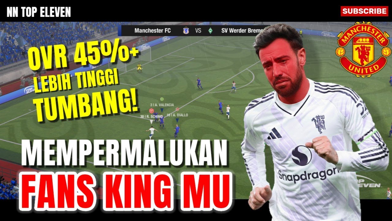 Kualitas Cuma Angka! Mempermalukan Fans MU di Top Eleven 👹