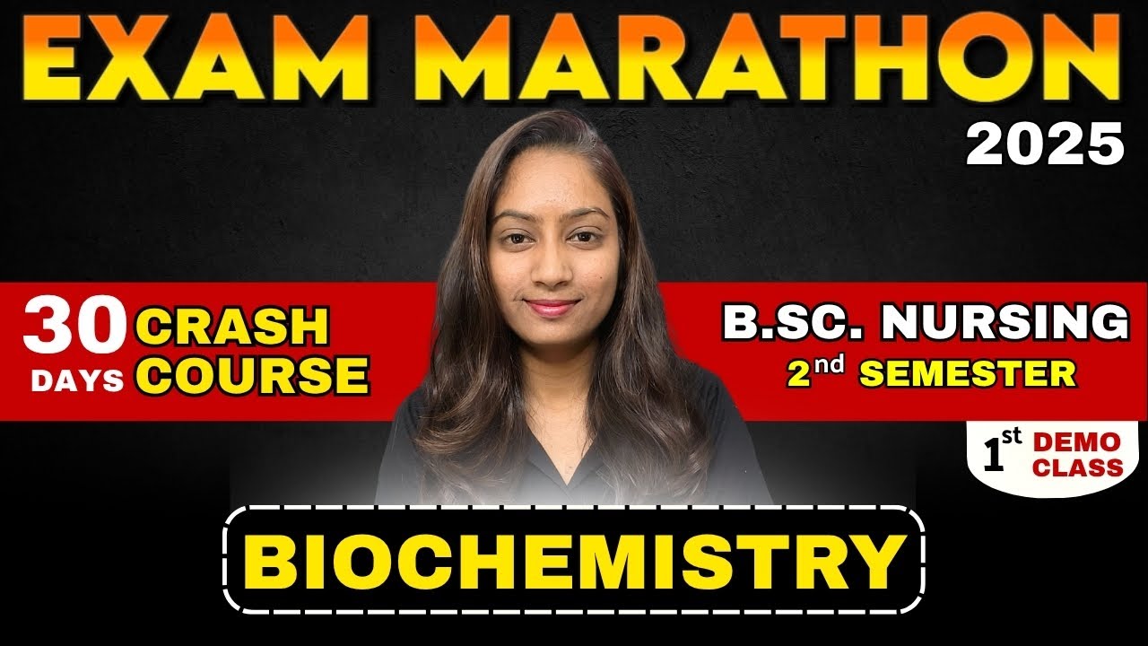 b.Sc. nursing 2nd sem biochemistry | exam marathon | b.Sc. nursing 2nd sem 2025 | bhushan science