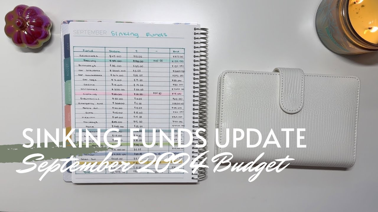 September 2024 Sinking Funds Update| Sinking Funds Counting | August 2024 Budget | Maria's Budgeting