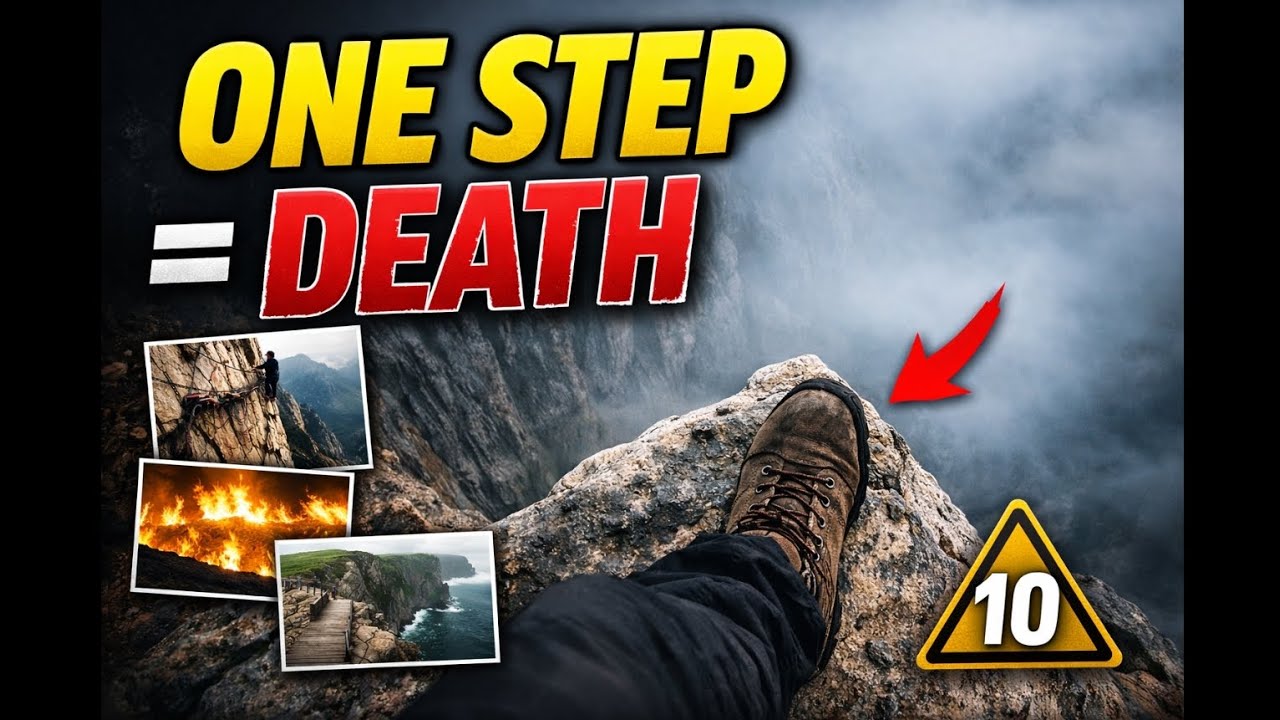 10 Places Where One Step Means Death🤯