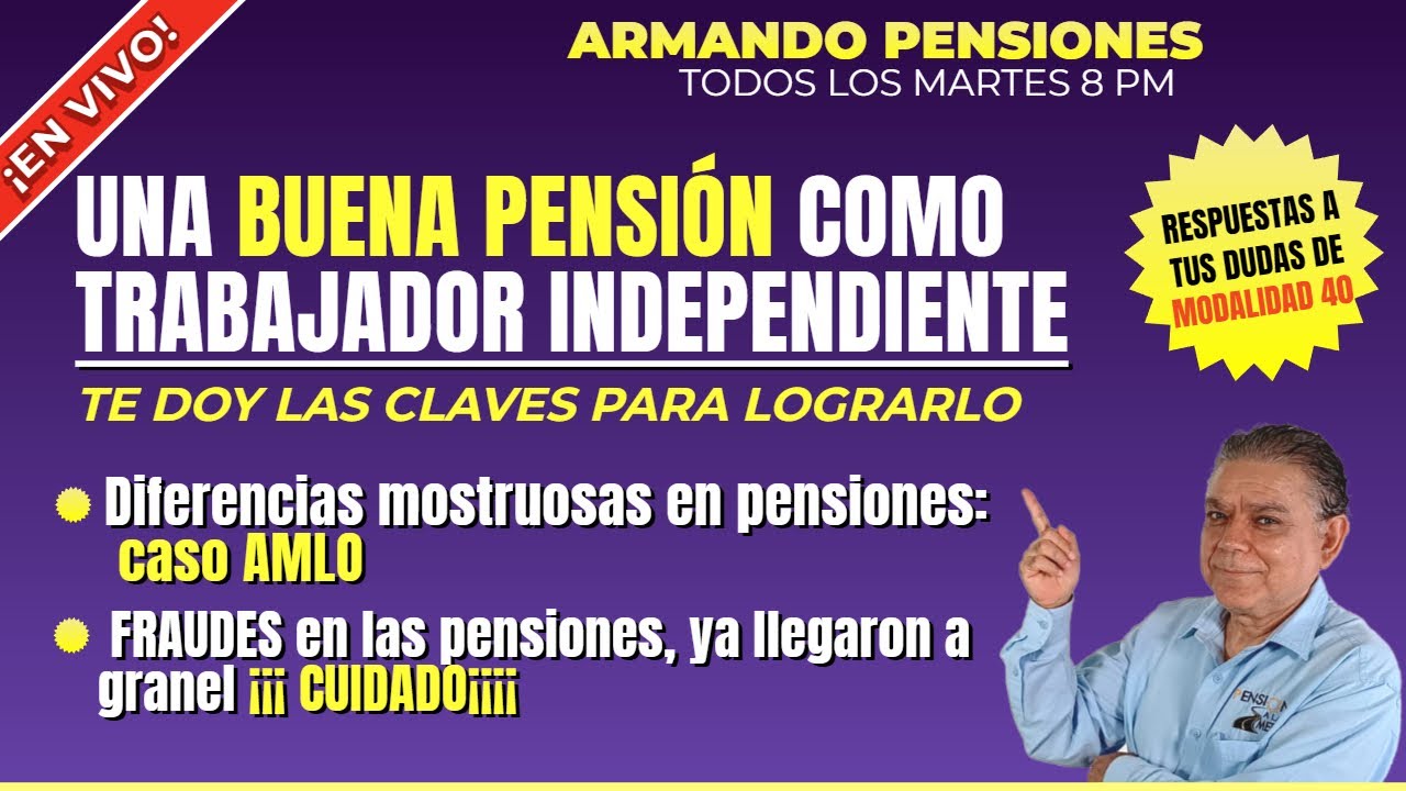 Buena pensión como trabajador independiente: Te doy las claves para lograrlo.