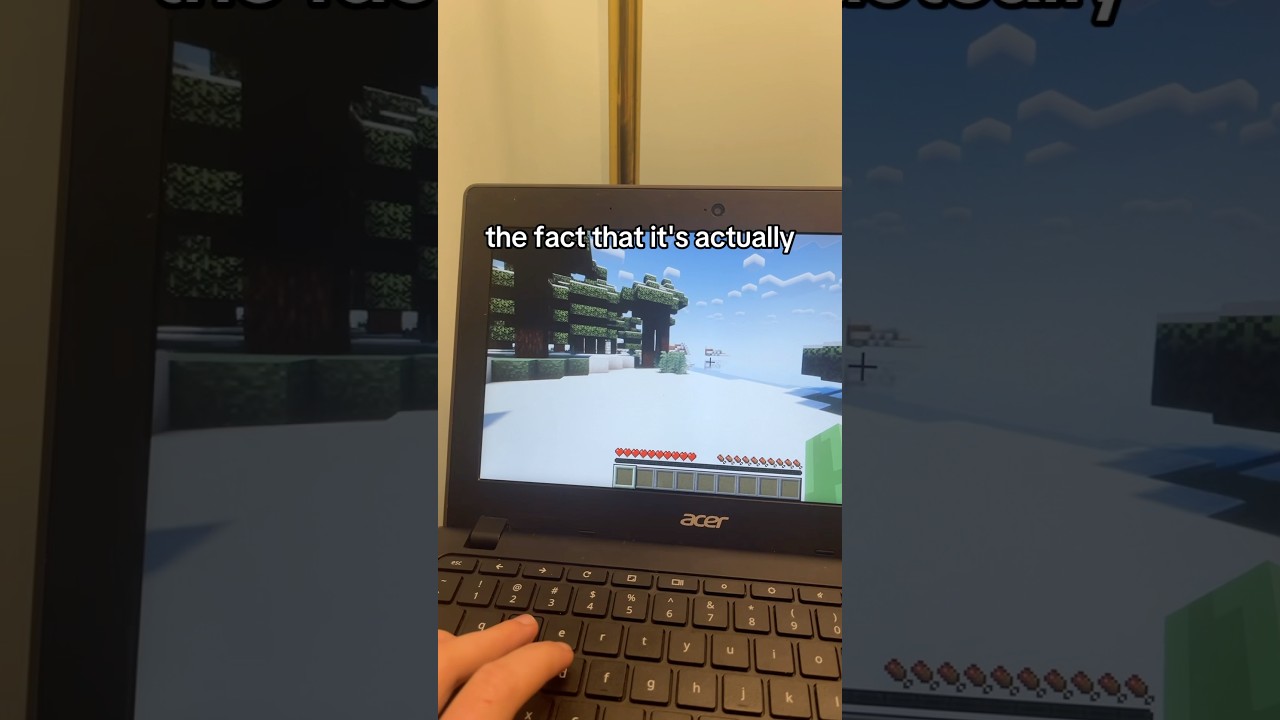 Minecraft с шейдерами на Chromebook 2017 года #pc #tech #techtok #gaming