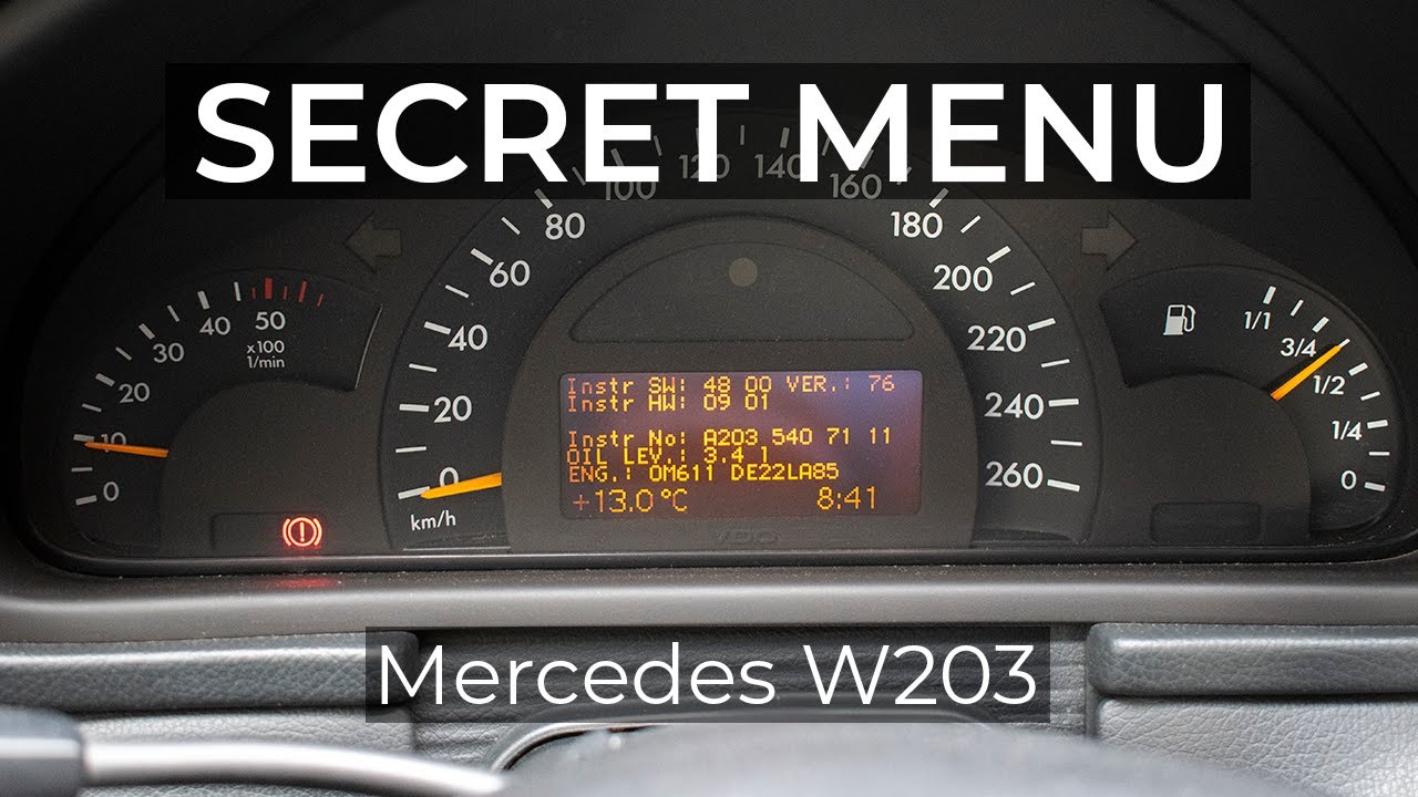 Mercedes Benz W203 Secret Menu | Check Oil Level