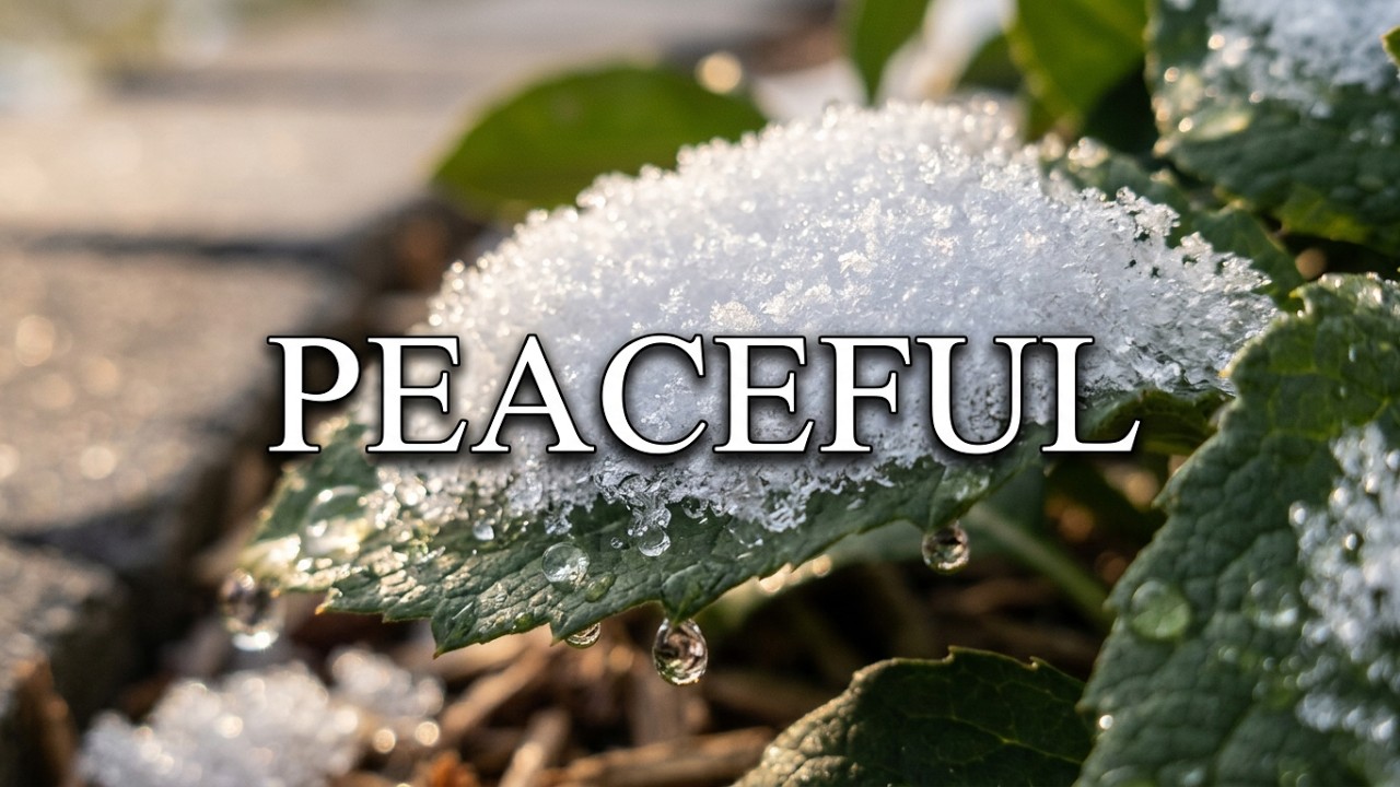 Sunny Winter Morning with Snow Patches | Peaceful Outdoor Ambience (Natural Sounds)