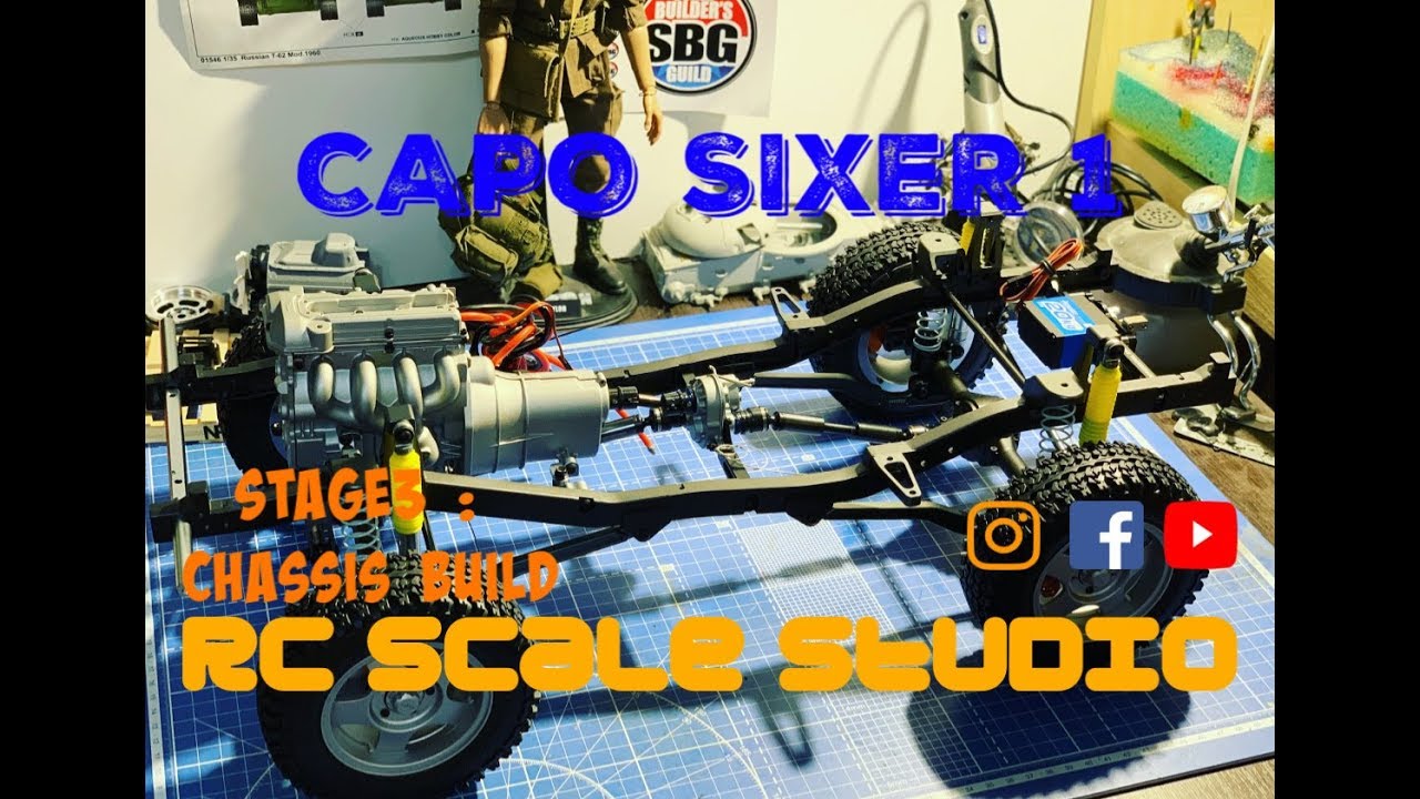 Rc Capo Samurai Sixer 1 1/6 scale kit build series : Chassis build