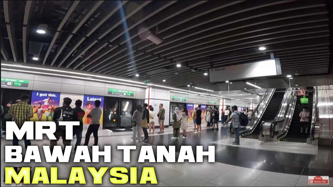 NAIK MRT BAWAH TANAH DI MALAYSIA ini negara kenapa bisa moderen dan maju gini ya