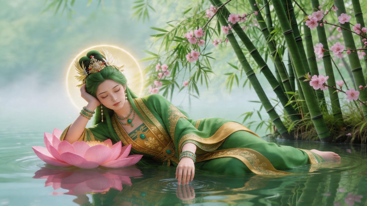 綠度母心咒 改變的開始，能量滿滿，積累善緣，變美麗，開啟財富之門 Green Tara Mantra Meditation#阿彌陀佛 #福報 #buddha #佛教 #綠度母 #佛法 #佛語禪心