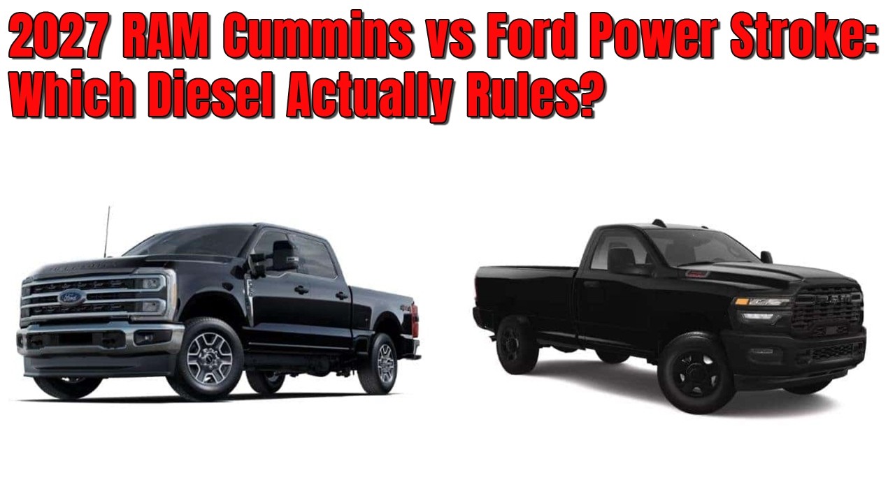 2027 RAM HD 7.2 Cummins против 2027 Ford Super Duty 8.0 Powerstroke | Какой пикап выбрать?