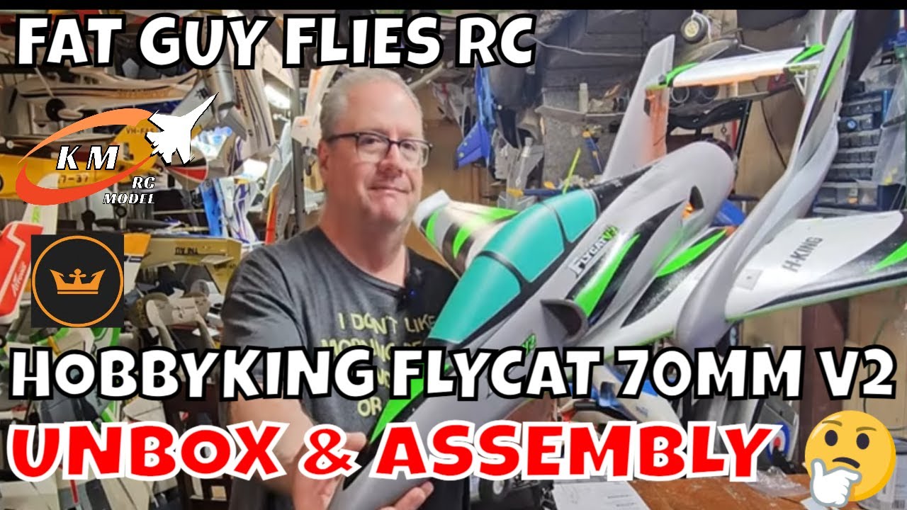 HOBBYKING 70MM FLYCAT V2 UNBOX & ASSEMBLY by FGFRC #rcjets #aviation