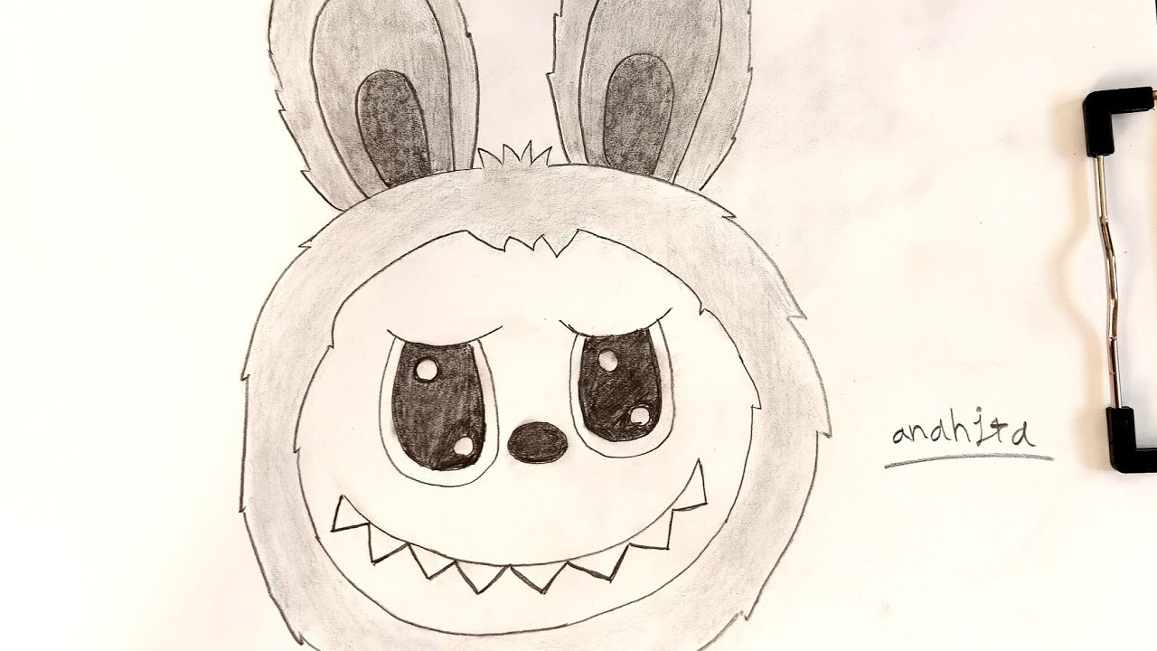 Easy Labubu Drawing Tutorial | Cute Monster Sketch for Beginners | Step-by-Step Pencil Art