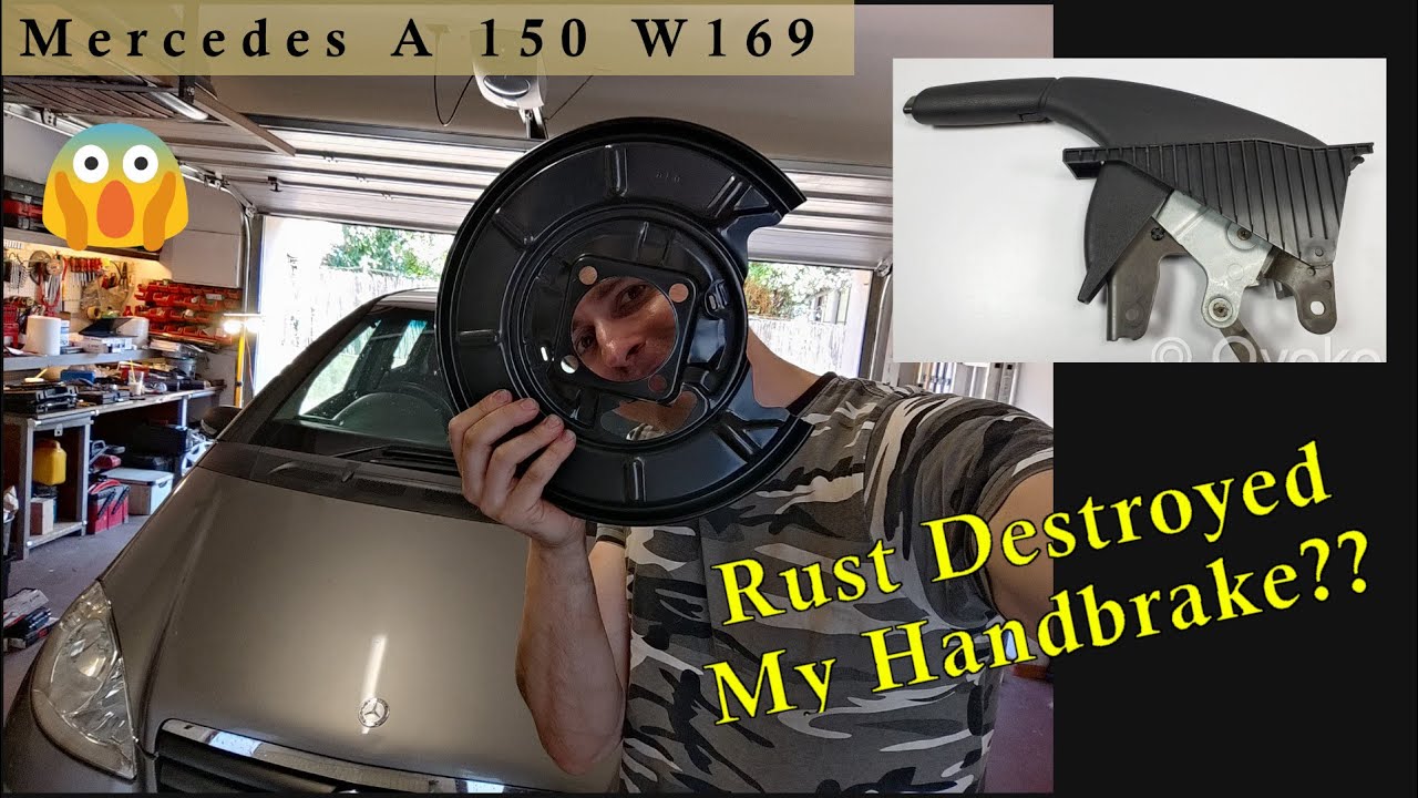 Why Your Parking Brake Might Fail! - Rear Dust Shield Rusted Away - Mercedes A W169
