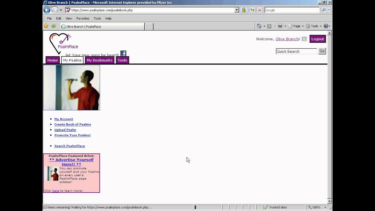 PsalmPlace Instructional Video 2: Setting Up Your PsalmPlace Page