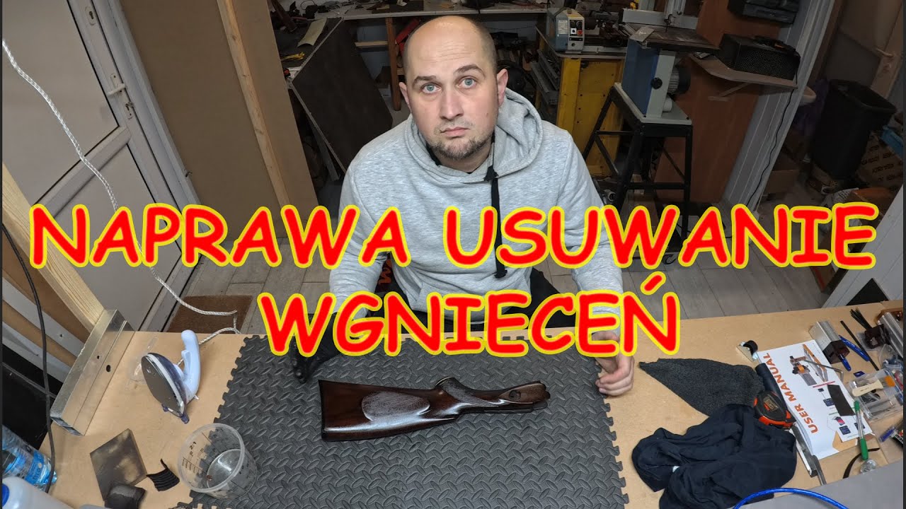 Usuwanie naprawa wgniotek wgnieceń na osadzie kolbie