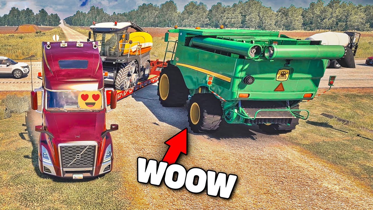 OGROMNY Kombajn na DRODZE! ▶️Kansas◀️  | American Truck Simulator